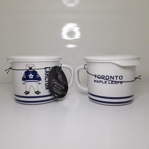 Toronto Maple Leafs Carlton Corningware Meal Mugs (2) NHL